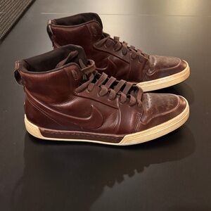 Leather Nike high tops